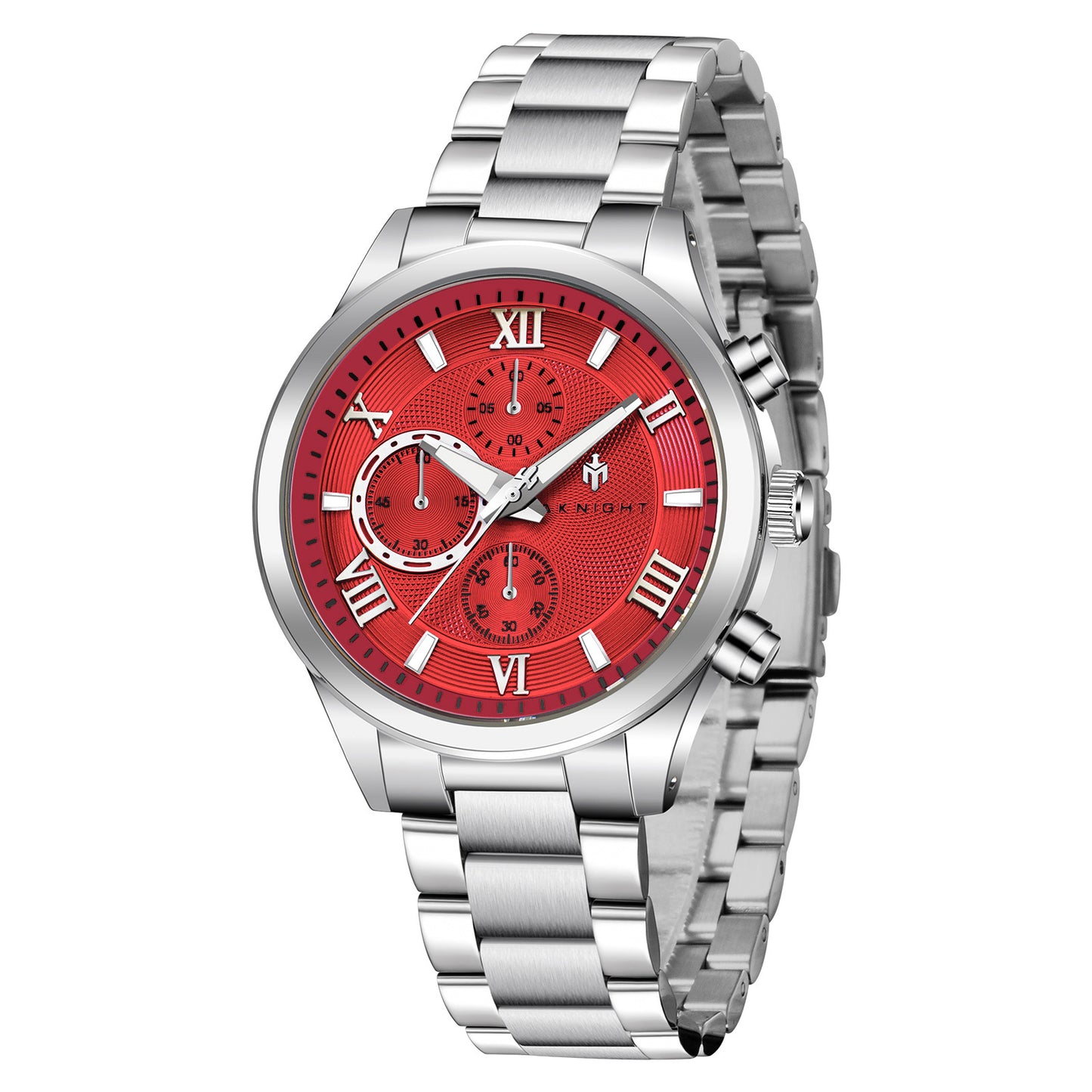 Men Watch Waterproof Stainless Steel Watch For Men Analog Chronograph Fashion Watch, Easy Read Men Dress Watch Luminous Watch Elegant Gift