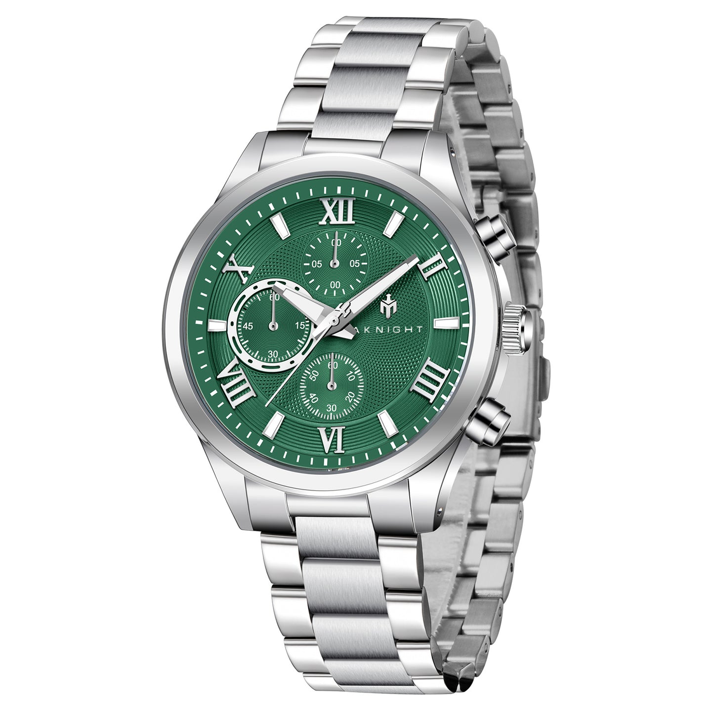 Men Watch Waterproof Stainless Steel Watch For Men Analog Chronograph Fashion Watch, Easy Read Men Dress Watch Luminous Watch Elegant Gift